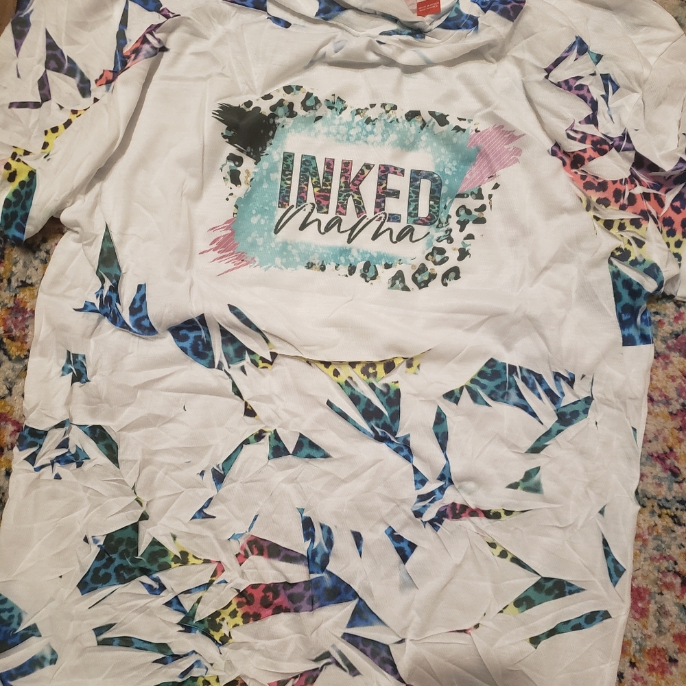 Inked Mama sublimation "tiedye " tee